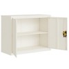 vidaXL File Cabinet White 35.4 in.x15.7 in.x27.6 in. Steel - 4 of 4