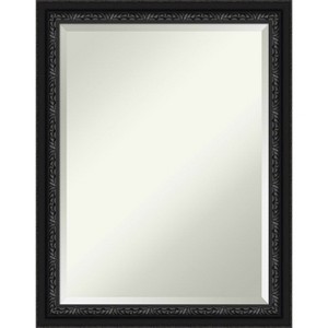 Amanti Art Downton Black Beveled Wood Framed Bathroom Vanity Wall Mirror - 1 of 4