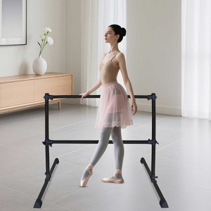 KWPZQEB Adjustable Ballet Barre, Steel Barre Bar for Home, Heavy Duty Dance Bar, Freestanding Double Ballet Stretch Dance Bar for Kids, Adult - 1 of 4