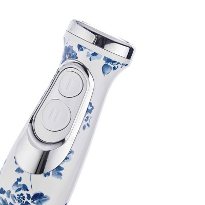 Laura Ashley White and Blue Floral 4-in-1 Immersion Blender Set