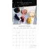 The Gifted Stationery 2026 Square Wall Calendar, Wine, 16-Month Food Theme with 180 Reminder Stickers (12x12 In) - 3 of 4