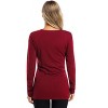 BLUEMING Womens Maternity Shirts Long Sleeve Crew Neck Basic Tank Tops Side Buttons Pregnant Shirts - 2 of 4