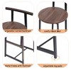 Kumasinova 3-Peice Counter Height Bar Stools with Steel Base, Counter Stools with Backrest & Footrest, Armless Dining Chairs, Counter Height Stools - 3 of 4