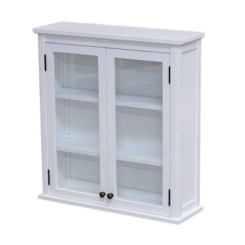 29"x27" Dorset Wall Mounted Bath Storage Cabinet White - Alaterre Furniture, 6 of 9