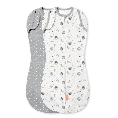 SwaddleMe Arms Free Convertible Pod Swaddle Wrap - Lucky Star 4-6M 2pk