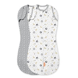 SwaddleMe Arms Free Convertible Pod Swaddle Wrap - Lucky Star 4-6M 2pk - 1 of 4