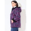Catherines Petite Printed Fleece Coat With High Pile Fleece Lining - 4 of 4