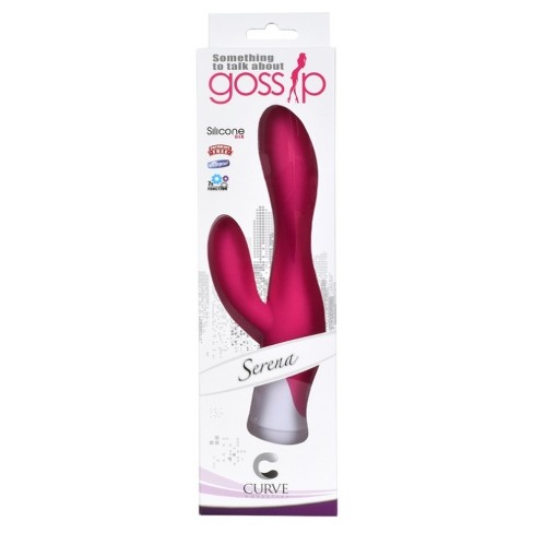 Curve Novelties Gossip Serena 7x Functions Waterproof Silicone Vibrating  Stimulator Massager - Magenta : Target