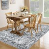 Acekool Boho Washable Rug 5x7 Non-Slip Vintage Runner for Living Room & Bedroom, Soft Low-Pile Carpet in Green/Grey/Orange Brown - 3 of 4