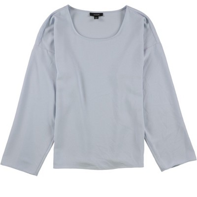 Alfani Womens Solid Pullover Blouse