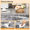 Washable Runner Rug for Kitchen, Non-Slip Non-Shedding Vintage Floral Carpet, Ultra Soft Foldable Medallion Hallway Mat - 3 of 4