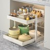 COZONY 2-Tier Pull Out Cabinet Organizer with Adjustable Shelves, Smooth Glide Storage Solution for Kitchen Bathroom Laundry Office - 2 of 4