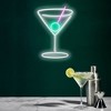 Xtreme Lit 10.16" x 15.35" Martini Glass LED Neon Sign, Plastic Hanging Wall Art - 4 of 4