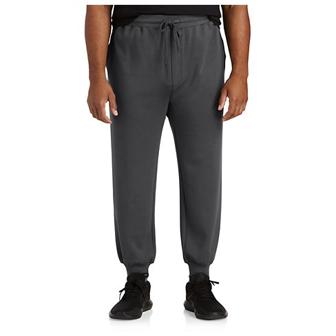 nike joggers in dark grey with logo tape side seams