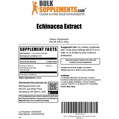 BulkSupplements Echinacea Extract Powder