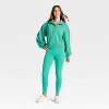 Women's Henley French Terry Sweatshirt - JoyLab™ - 3 of 3