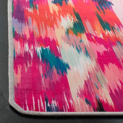 Daytona Fuchsia and Purple 4' x 6' Flat Woven Area Rug