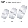 Unique Bargains Stainless Steel Nonstick Perforated Durable Tarts Rings 1 Set - 3 of 4