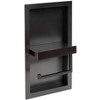 ALFI ABTPNP88-BB Brushed Black PVD Stainless Steel Recessed Toilet Paper Holder Niche - 4 of 4
