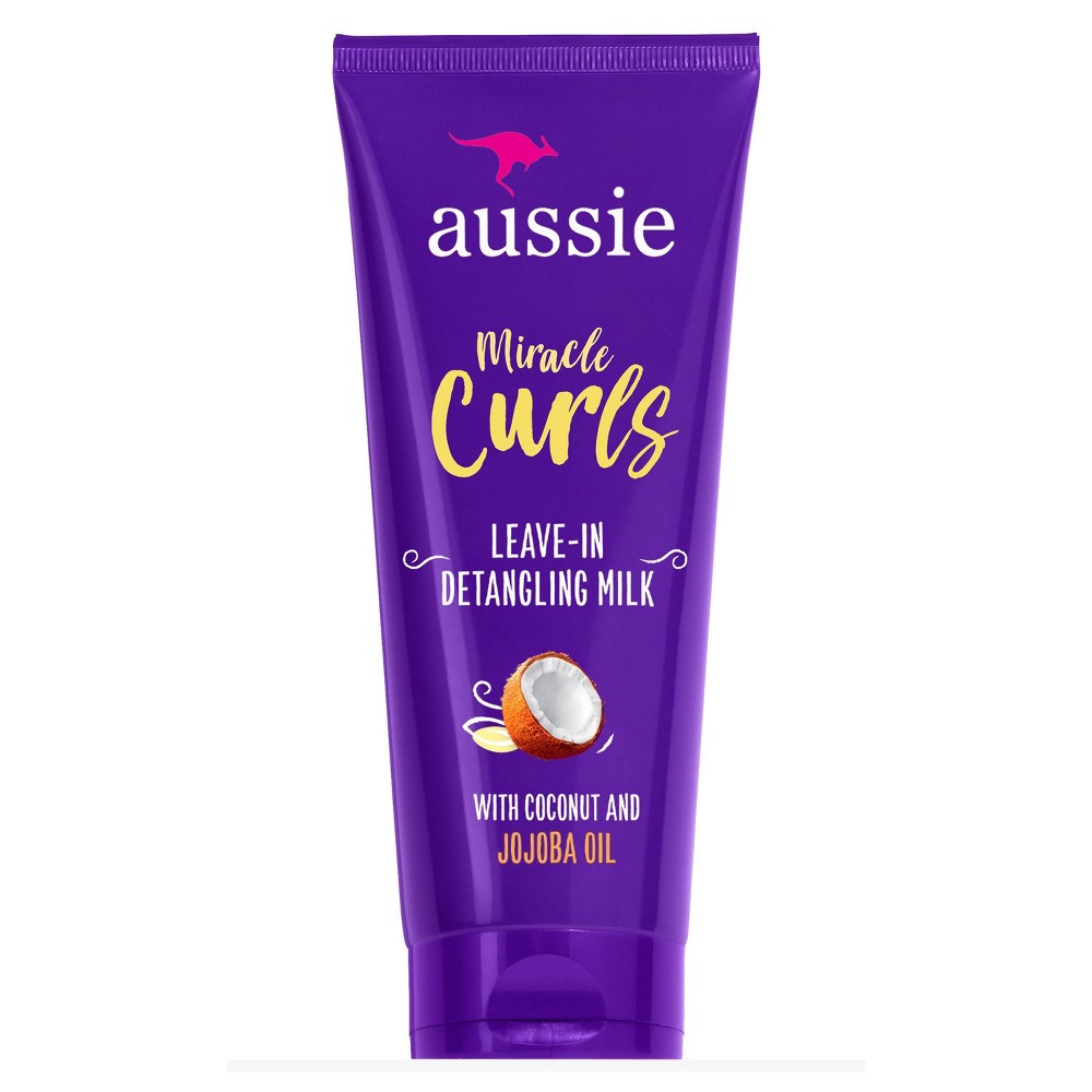 Aussie Miracle Curls with Coconut Oil and Paraben Free Detangling Milk Treatment - 8.4 fl oz