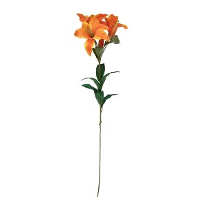 Allstate Floral 30" Orange Day Lily Artificial Silk Floral Spray - 1 of 4