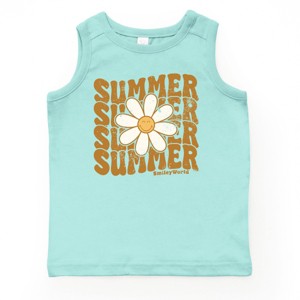 The Juniper Shop SmileyWorld Summer Wave Stacked Youth Tank Top - 1 of 4