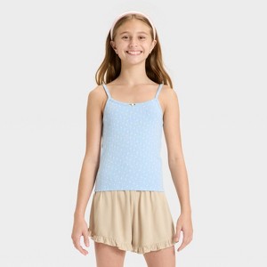 Girls' Pointelle Strappy Cami - art class™ - 1 of 3
