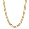 Black Bow Jewelry Men's 8.75mm 10k Yellow Gold Solid Concave Figaro Chain Necklace - 3 of 4