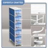 Sorbus 5 Drawers Narrow Dresser with Steel Frame, Wood Top & Easy Pull Fabric Bins for Small Spaces, Closets, Bedrooms, Bathrooms & Laundry - 3 of 4