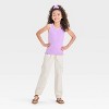 Girls' Ribbed Stitched Neck Tank Top - Cat & Jack™ - 3 of 3
