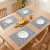 REGALWOVEN Placemats Set of 6 Plastic Placemats for Dining Table Decor Washable Kitchen Table Mat with Fish Scale Pattern - 3 of 4