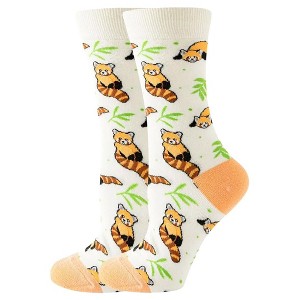 Raccoon Socks from the Sock Panda (Women's Sizes, Adult Medium) - 1 of 3