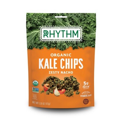 Rhythm Organic Vegan Superfoods Zesty Nacho Kale Chips - 2oz