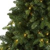 7ft. Spruce Flat Back Artificial Christmas Tree with 220 Clear LED Lights & 953 Branches – Space-Saving Holiday X-Mas Tree - 3 of 4