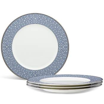 Noritake Infinity Blue Set of 4 Dinner Plates