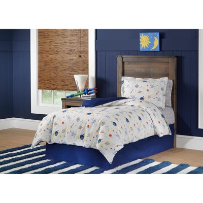 Lullaby Bedding Printed 100% Cotton Percale Comforter Set with Bed Skirt