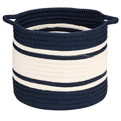 Colonial Mills Outland Basket, 20"x20"x18", Navy