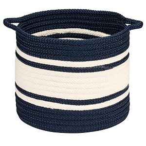 Colonial Mills Outland Basket, 20"x20"x18", Navy - 1 of 3