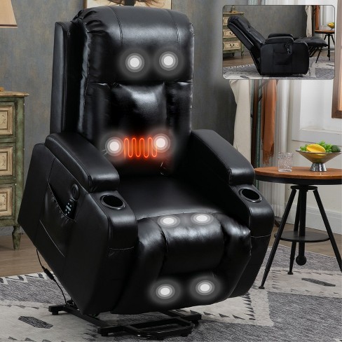 NicBex Faux Leather Lift Recliner Chair for Elderly,Massage Chairs with 8-Point Massage and Lumbar Heating,Reclining Chairs for Living Room - image 1 of 4