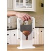 Angel Sar Bagel Guillotine Slicer, 9.25" Stainless Steel Blade Slicer, Safe Bagel Cutter for Muffins, Buns, Rolls, Dishwasher Safe, White - 2 of 4