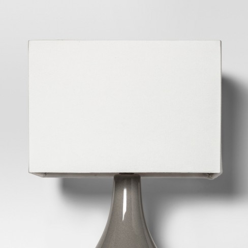 Grey rectangle deals lamp shade