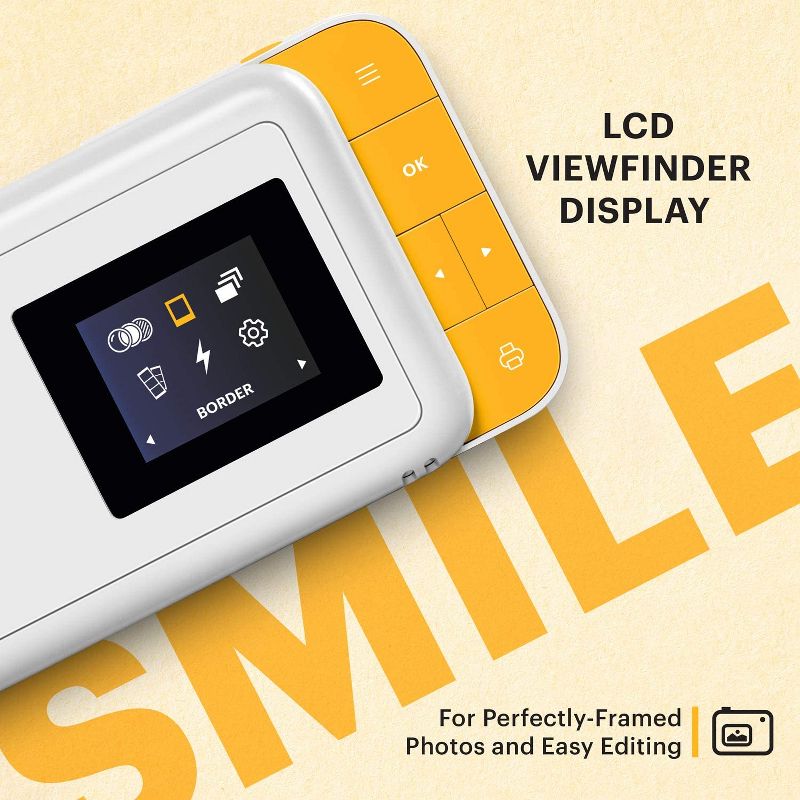 KODAK Smile Instant Print Digital Camera – Slide-Open 10MP Camera w/2x3 ZINK Printer, 3 of 7