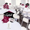 Big Dot of Happiness 2025 Maroon Graduation Party Centerpiece Sticks - Showstopper Table Toppers - 35 Pieces - 2 of 4