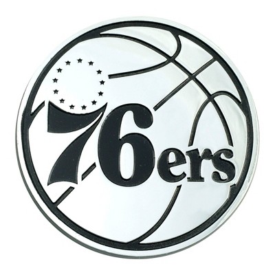 NBA Philadelphia 76ers 3D Chrome Metal Emblem