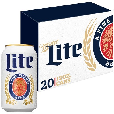 Miller Lite Beer - 20pk/12 fl oz Cans