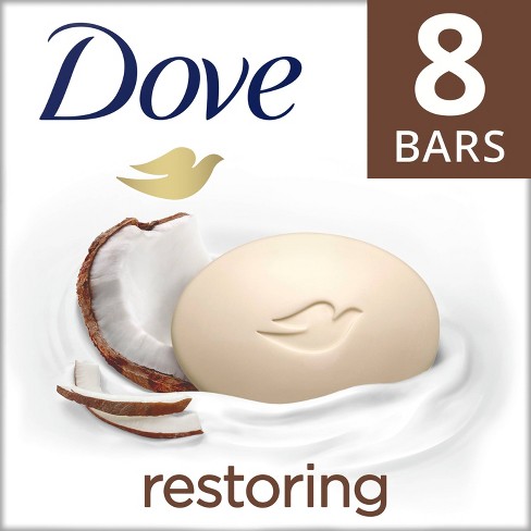 Dove Beauty Restoring Coconut & Cocoa Butter Beauty Bar Soap – 8pk/3.75oz :  Target