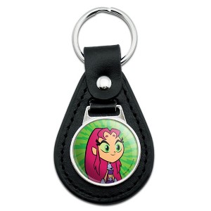 Teen Titans Go! Starfire Black Leather Keychain - 1 of 4