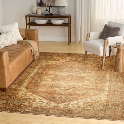 Nourison Vintage Washables Faded Indoor Non-Slip Flatweave Rug