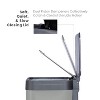 Home Zone Living 19 Gallon Large Kitchen Trash Can with Soft Close Lid, Liner-Free Stainless Steel Body, Ocean Fog - 2 of 4