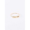 Slickblue Gold LOVE Cut-Out Ring, Smooth Band with Graphic Plate Detail, Romantic Jewelry Accent, 0.7" - 4 of 4